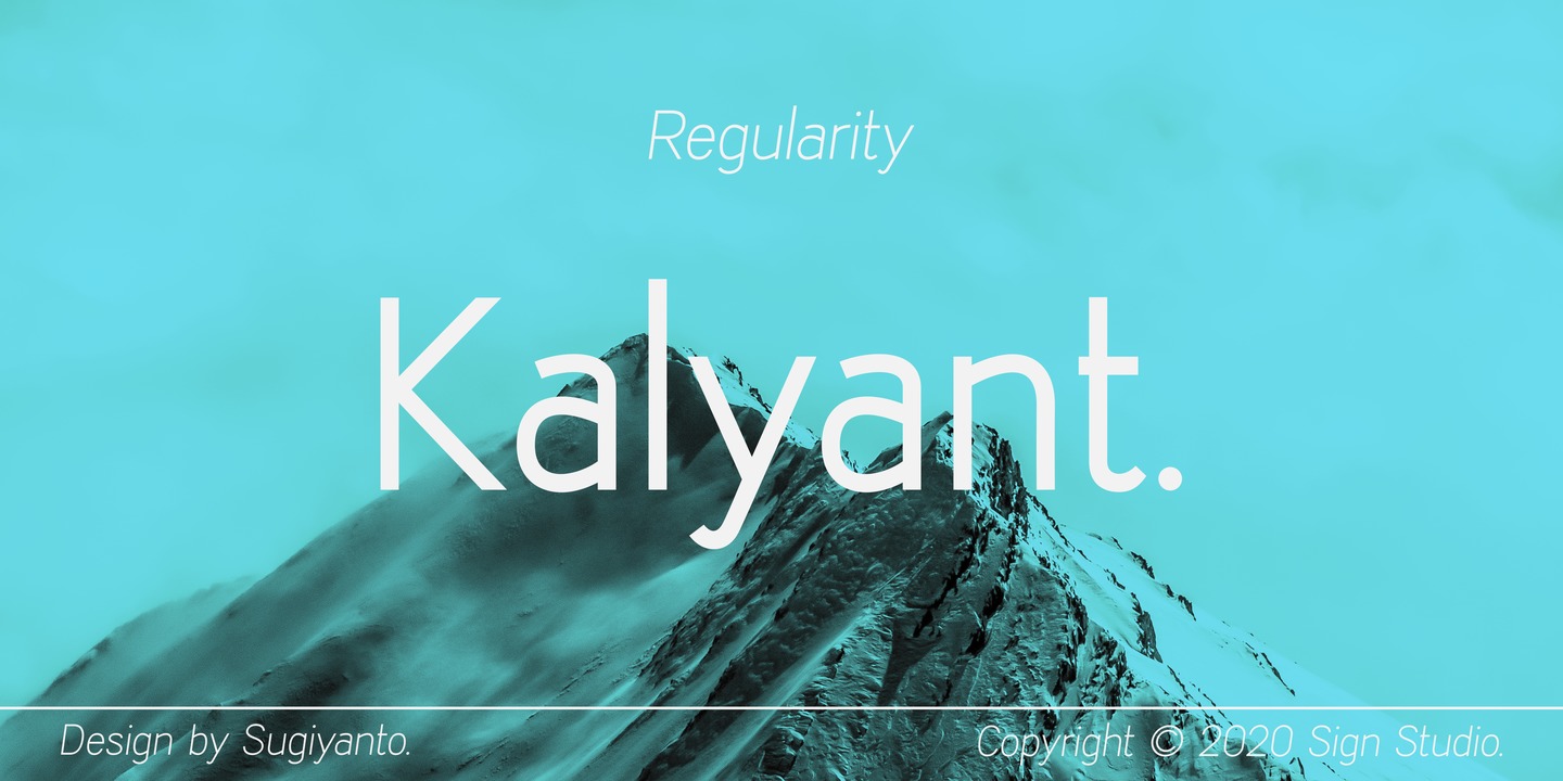 Przykładowa czcionka Kalyant #1